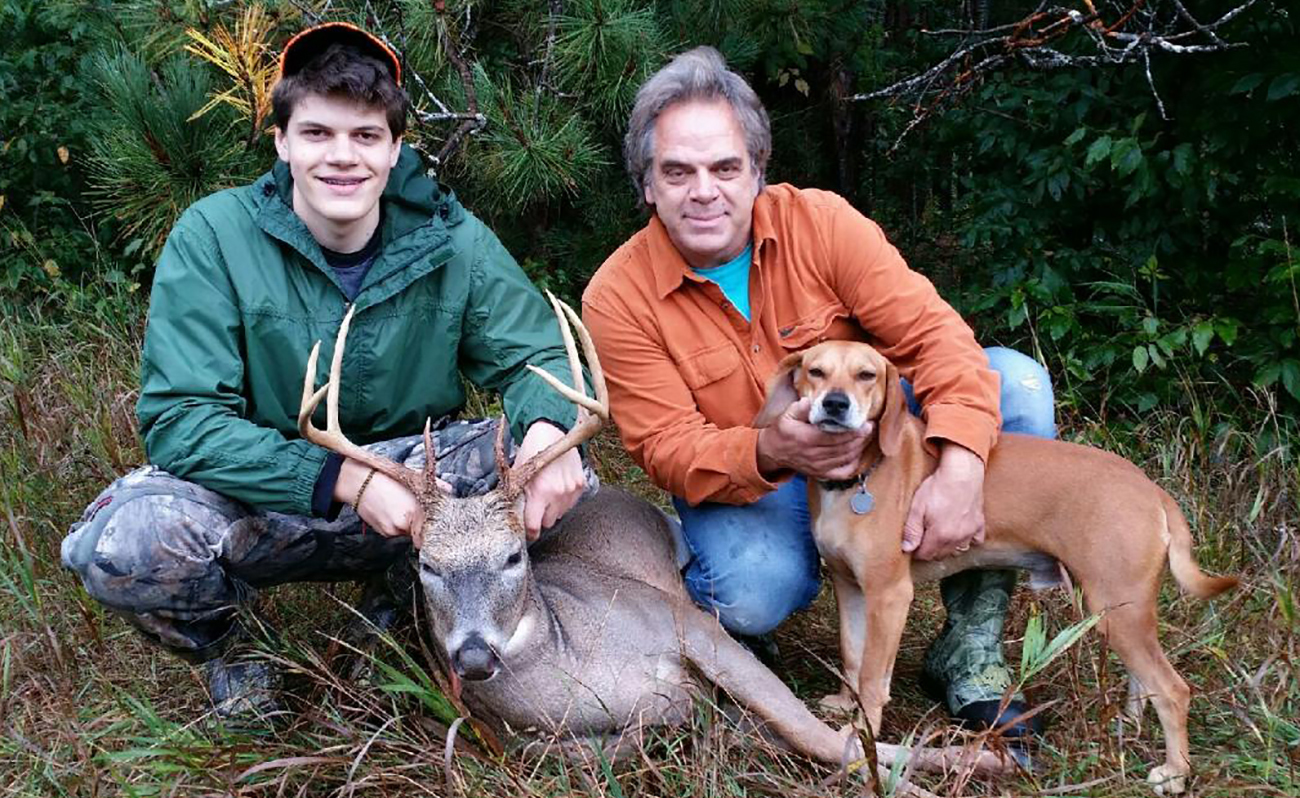 Deer Dog Tracker Stan tracked this buck in Wexford County